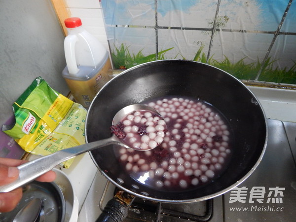 黑米酒酿小丸子的做法