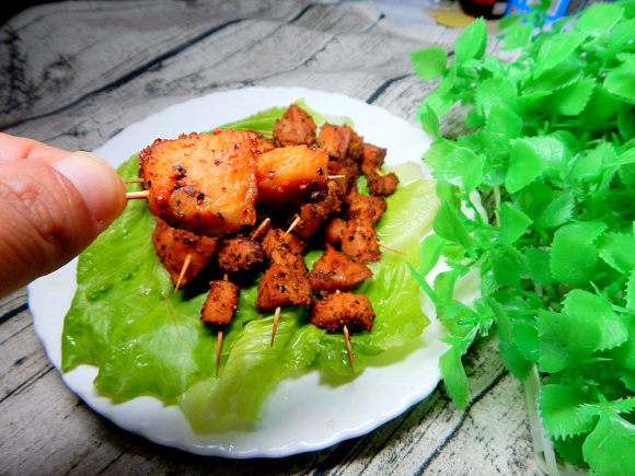 黑胡椒牙签鸡串